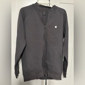 Vans Men's Full-Zip Sweater Jacket - Charcoal with White Logo